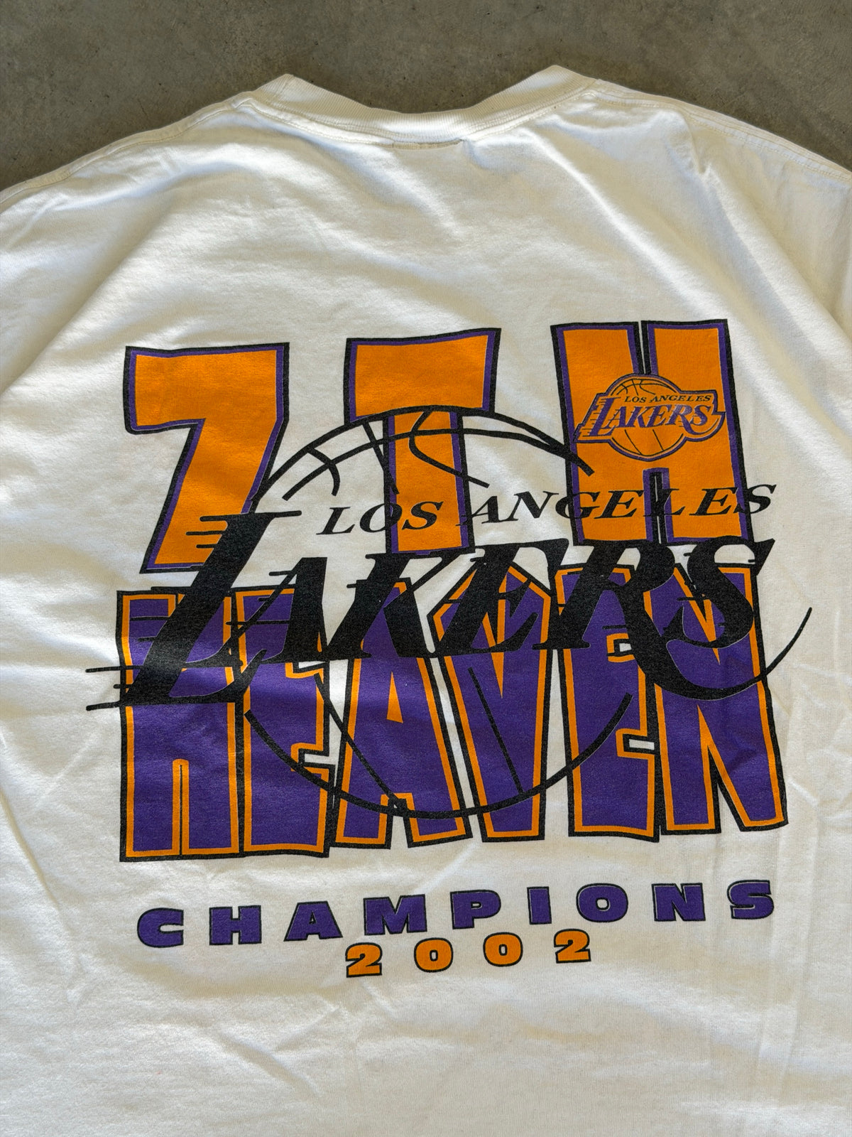 2002 NBA Lakers world champion tee