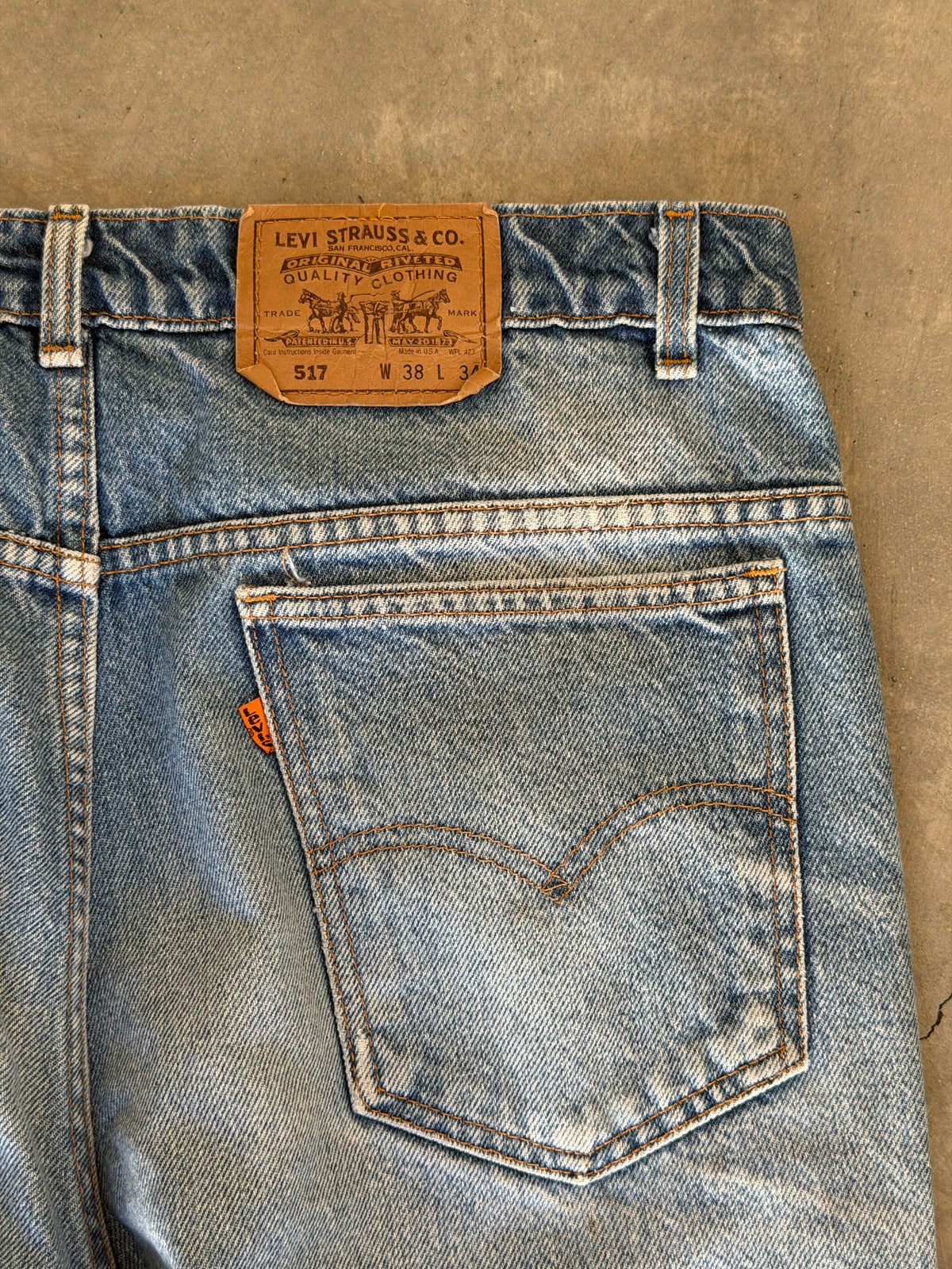vintage orange tab 517