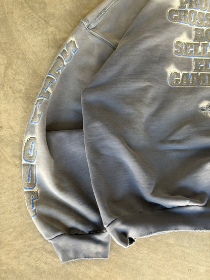Balenciaga blue "see now buy now" hoodie