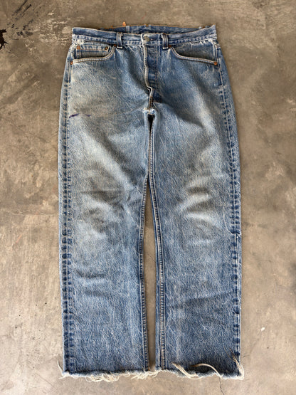 80s Levi 501 cut off denim