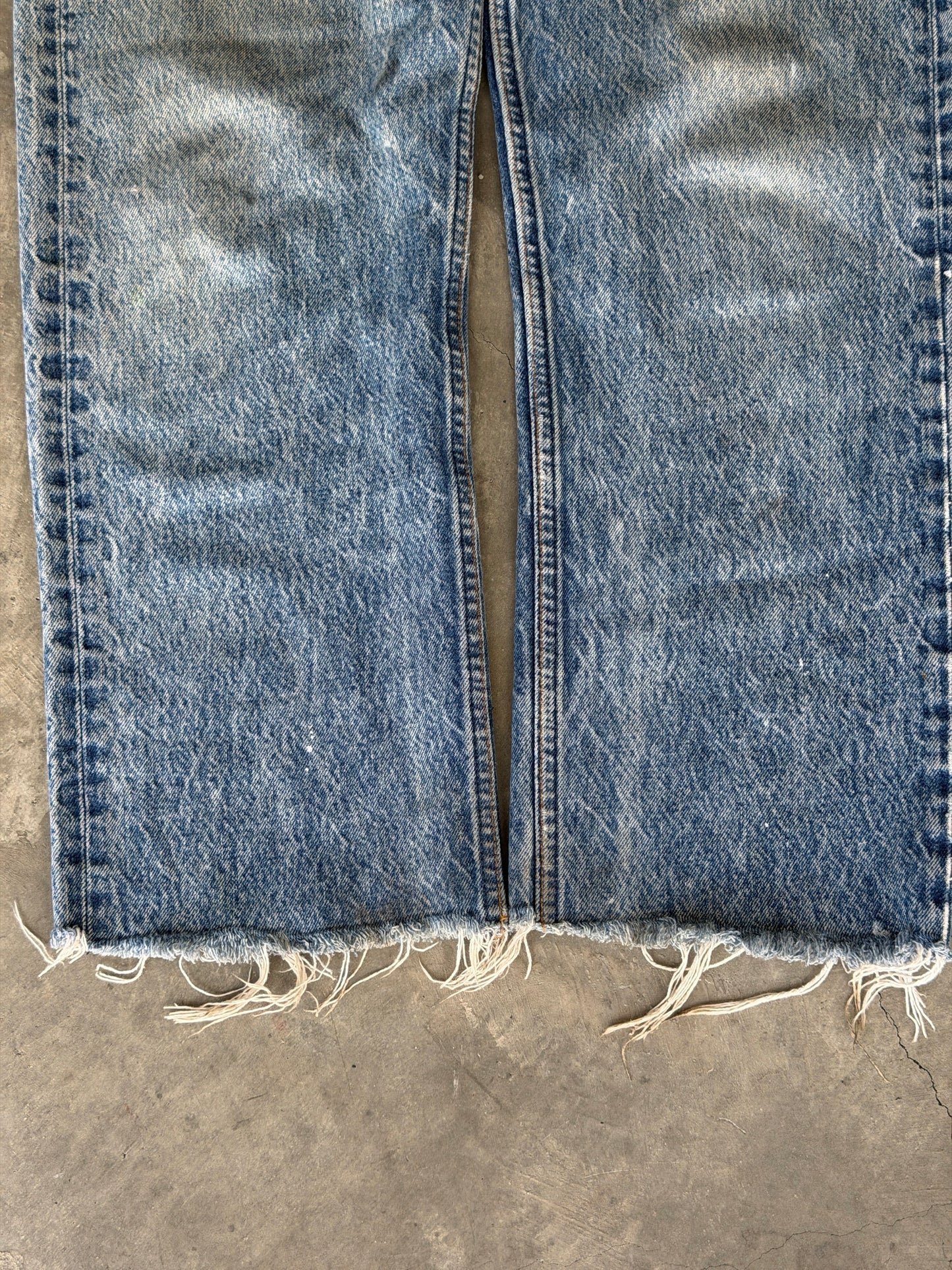 80s Levi 501 cut off denim