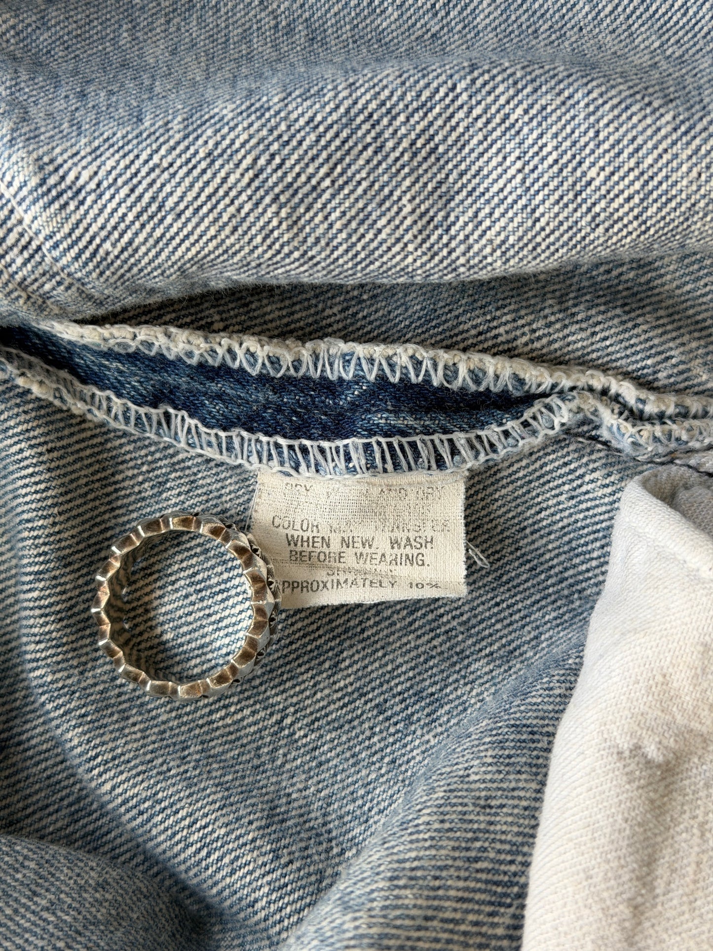 80s Levi 501 cut off denim