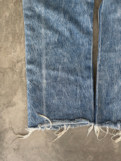 80s Levi 501 cut off denim