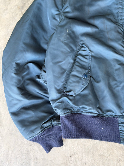 Vintage Alpha industries police bomber jacket