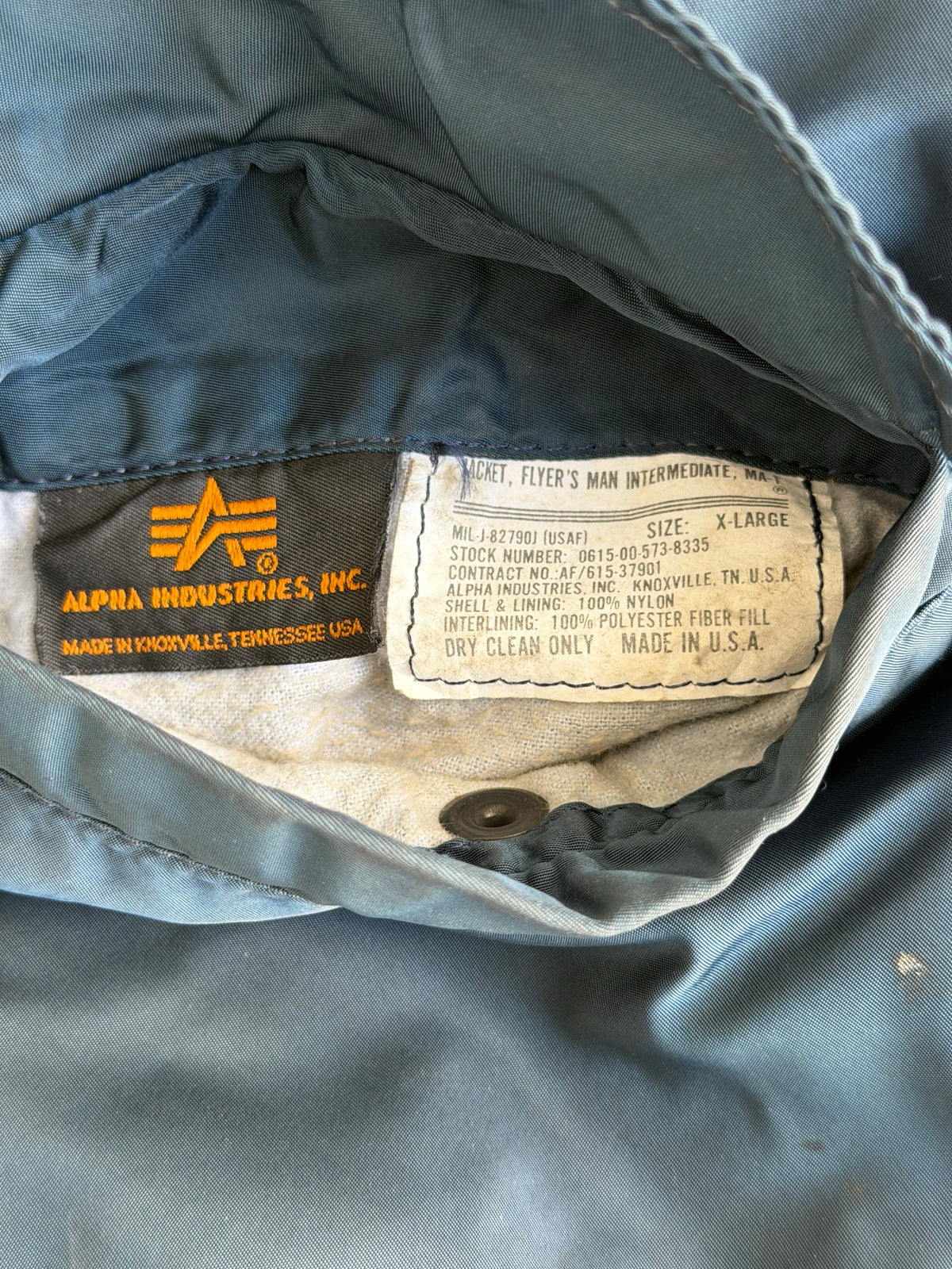 Vintage Alpha industries police bomber jacket