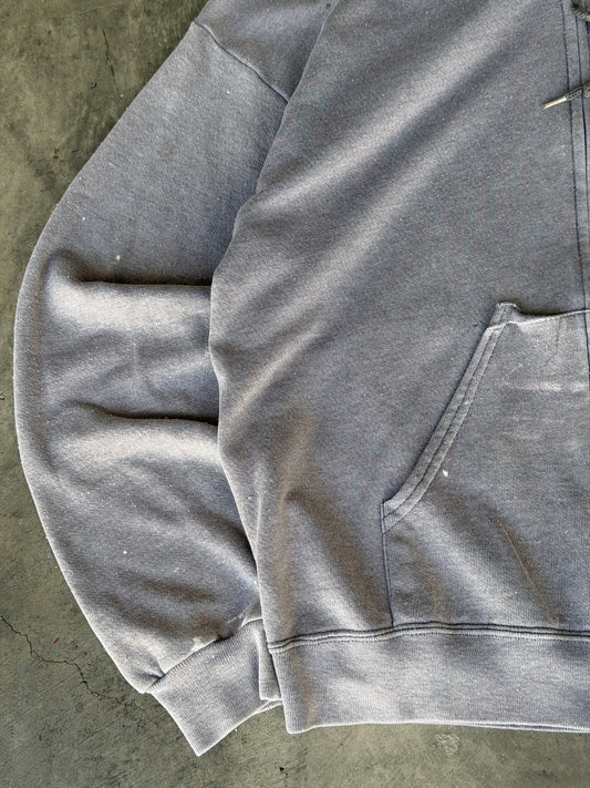 Vintage faded zip up hoodie