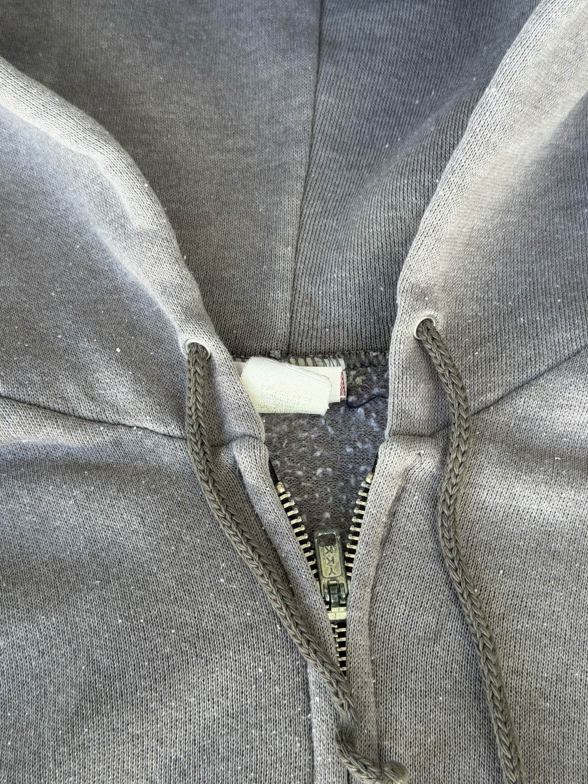 Vintage faded zip up hoodie