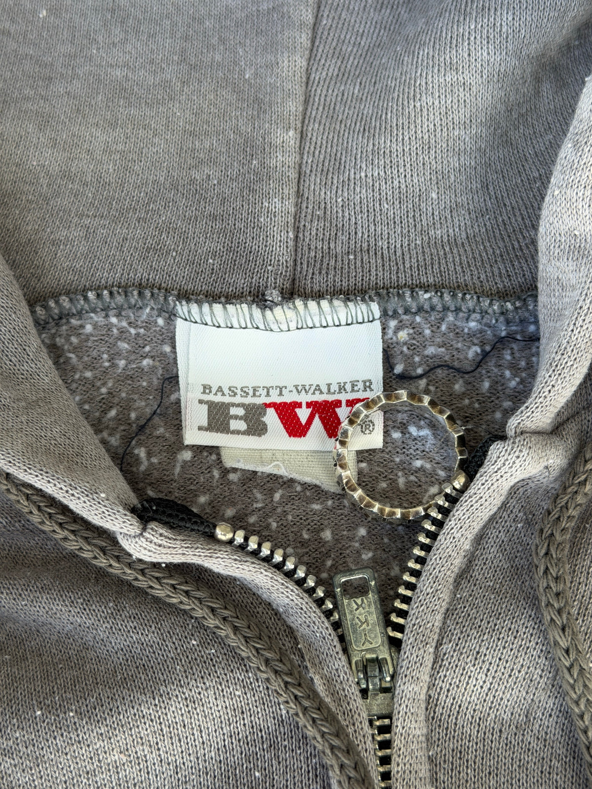 Vintage faded zip up hoodie