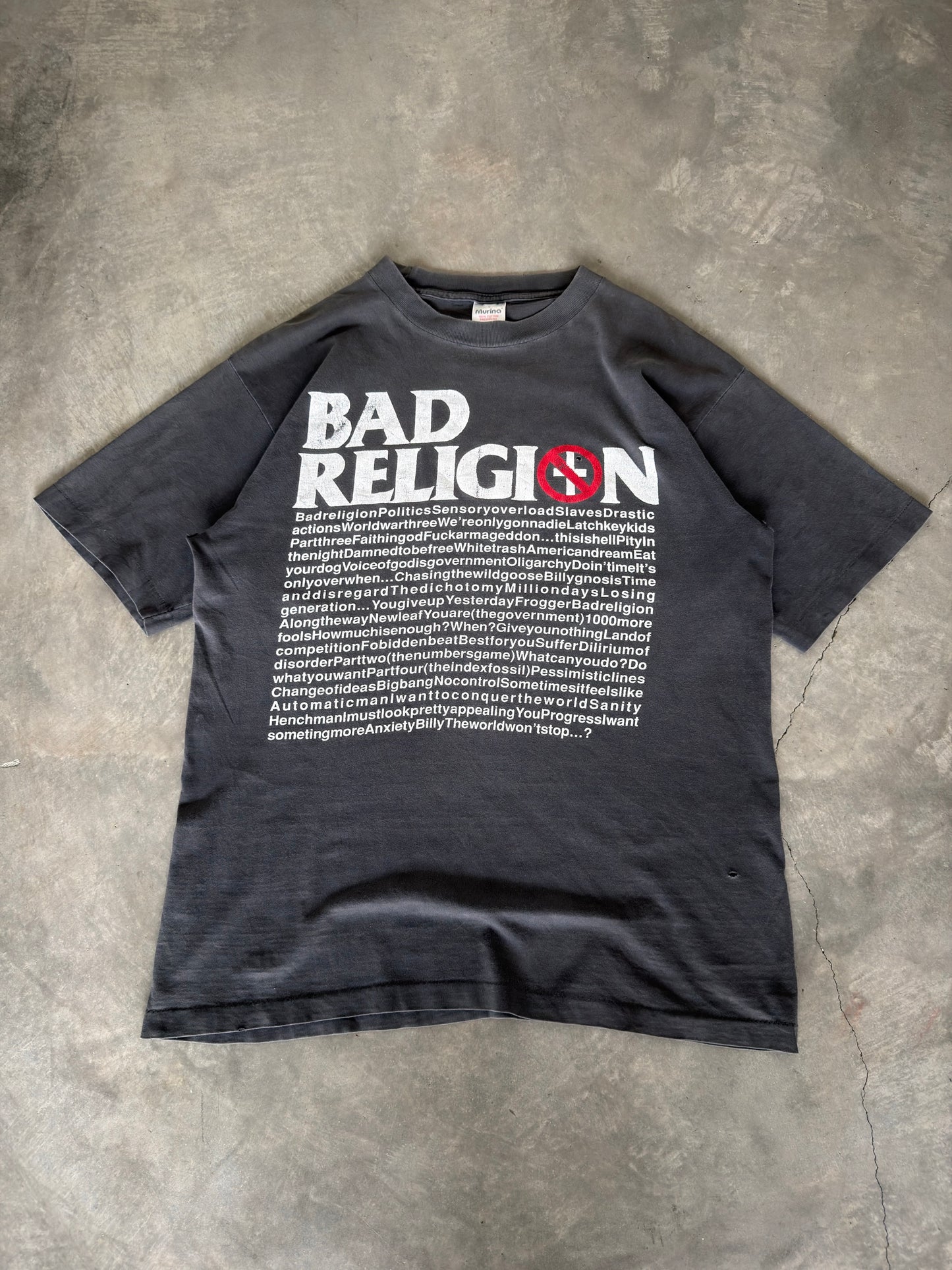 90’s Bad Religion faded tee
