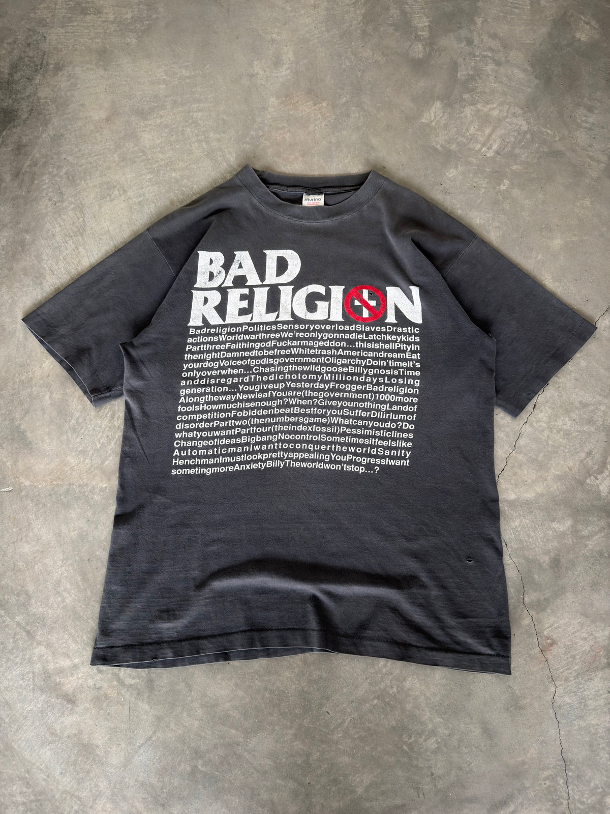 90’s Bad Religion faded tee
