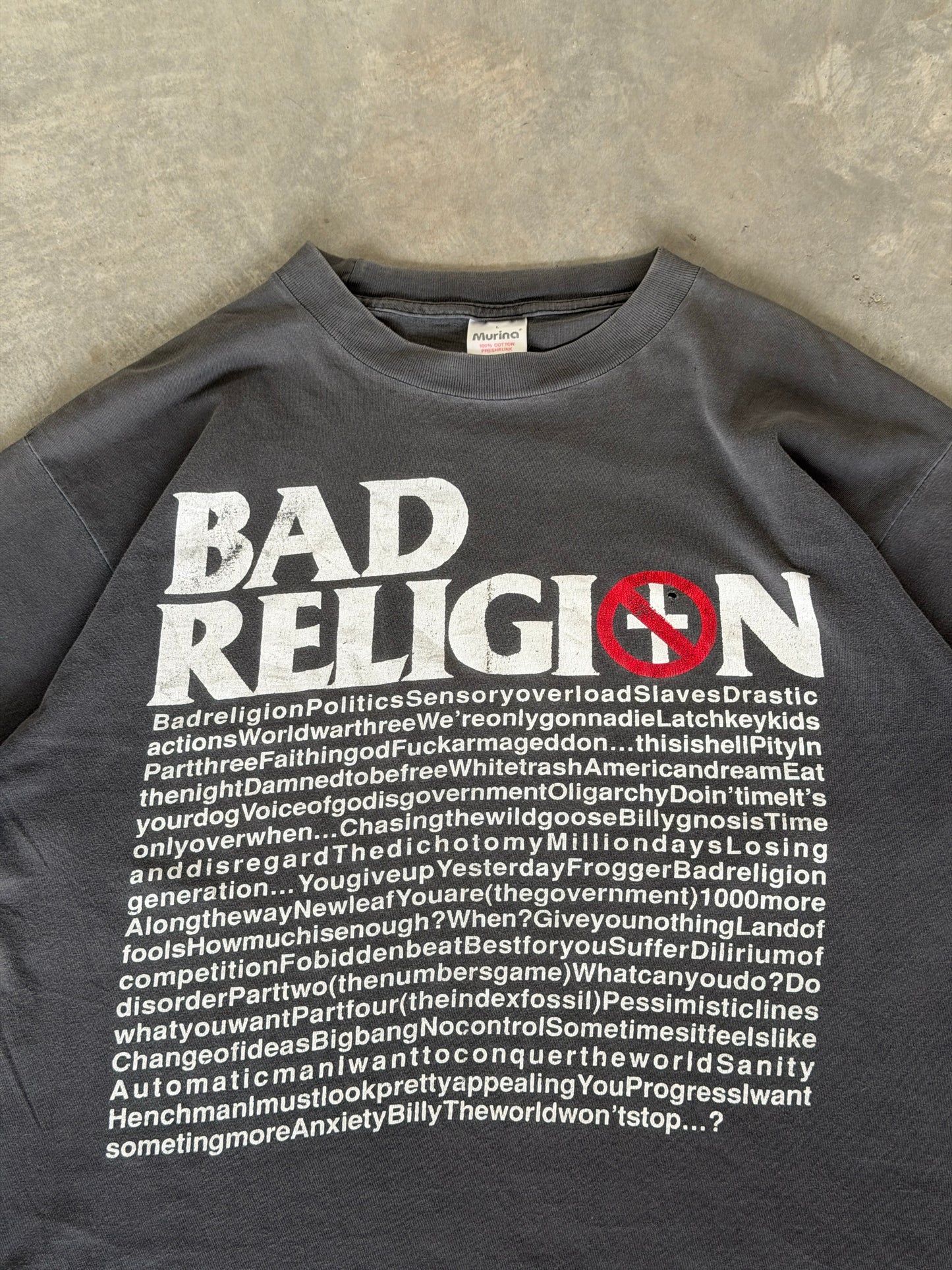 90’s Bad Religion faded tee