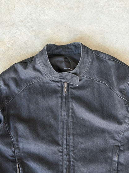 Entire studios denim moto jacket