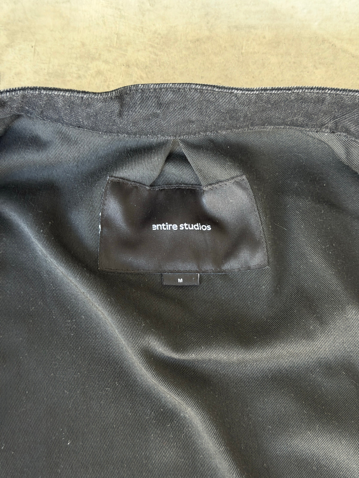 Entire studios denim moto jacket