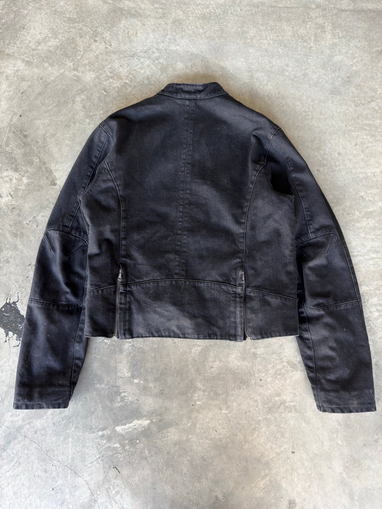 Entire studios denim moto jacket