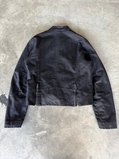 Entire studios denim moto jacket