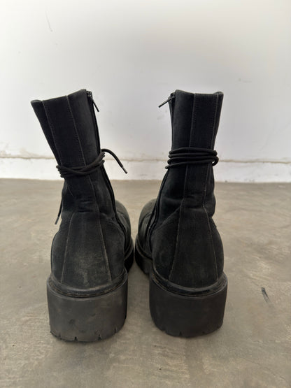 Balenciaga canvas stomper boot