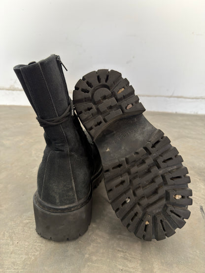 Balenciaga canvas stomper boot