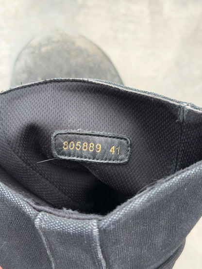 Balenciaga canvas stomper boot