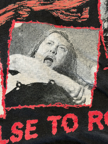 vintage metallica "no where else to roam" tee
