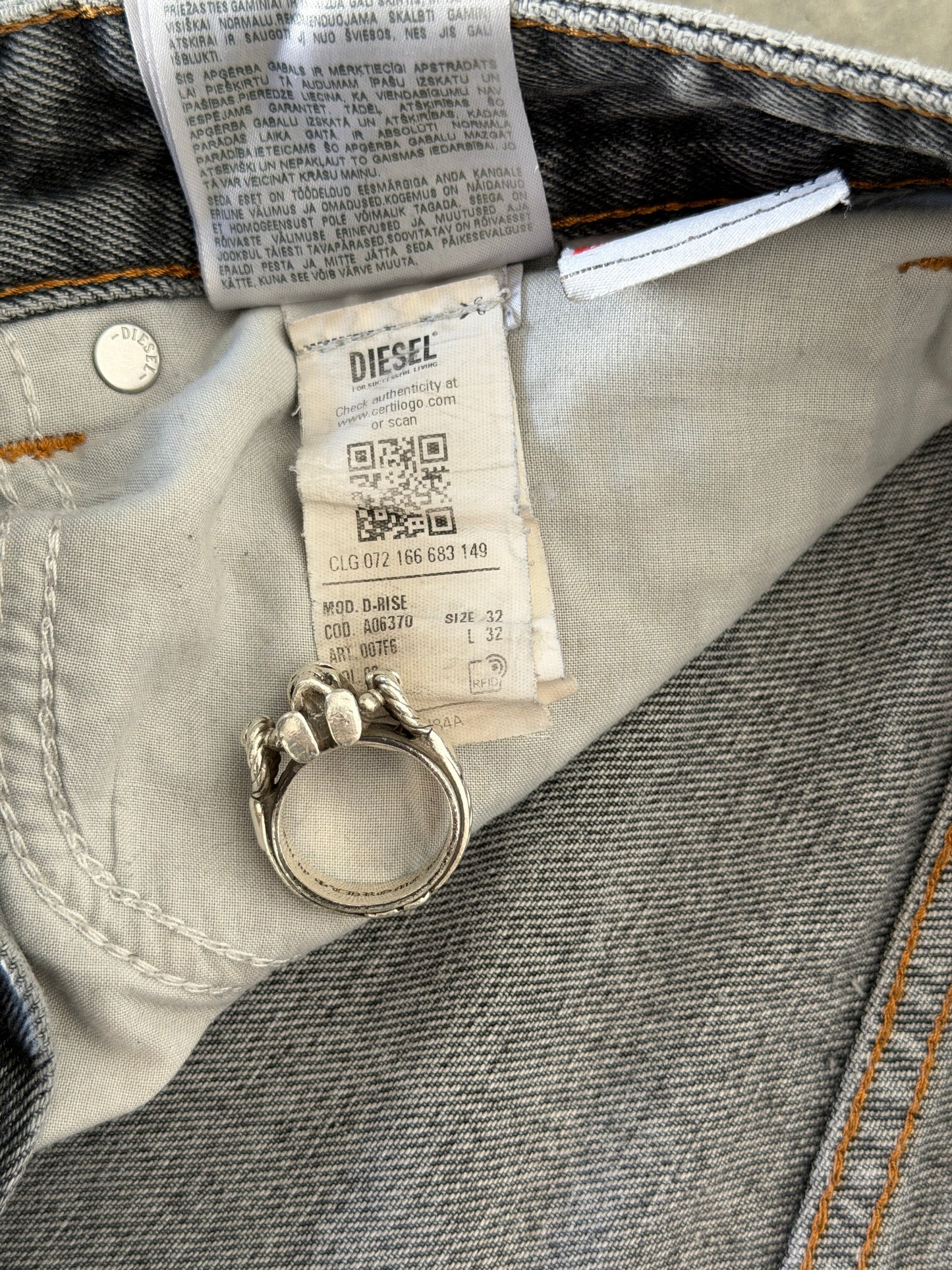diesel industry D rise denim