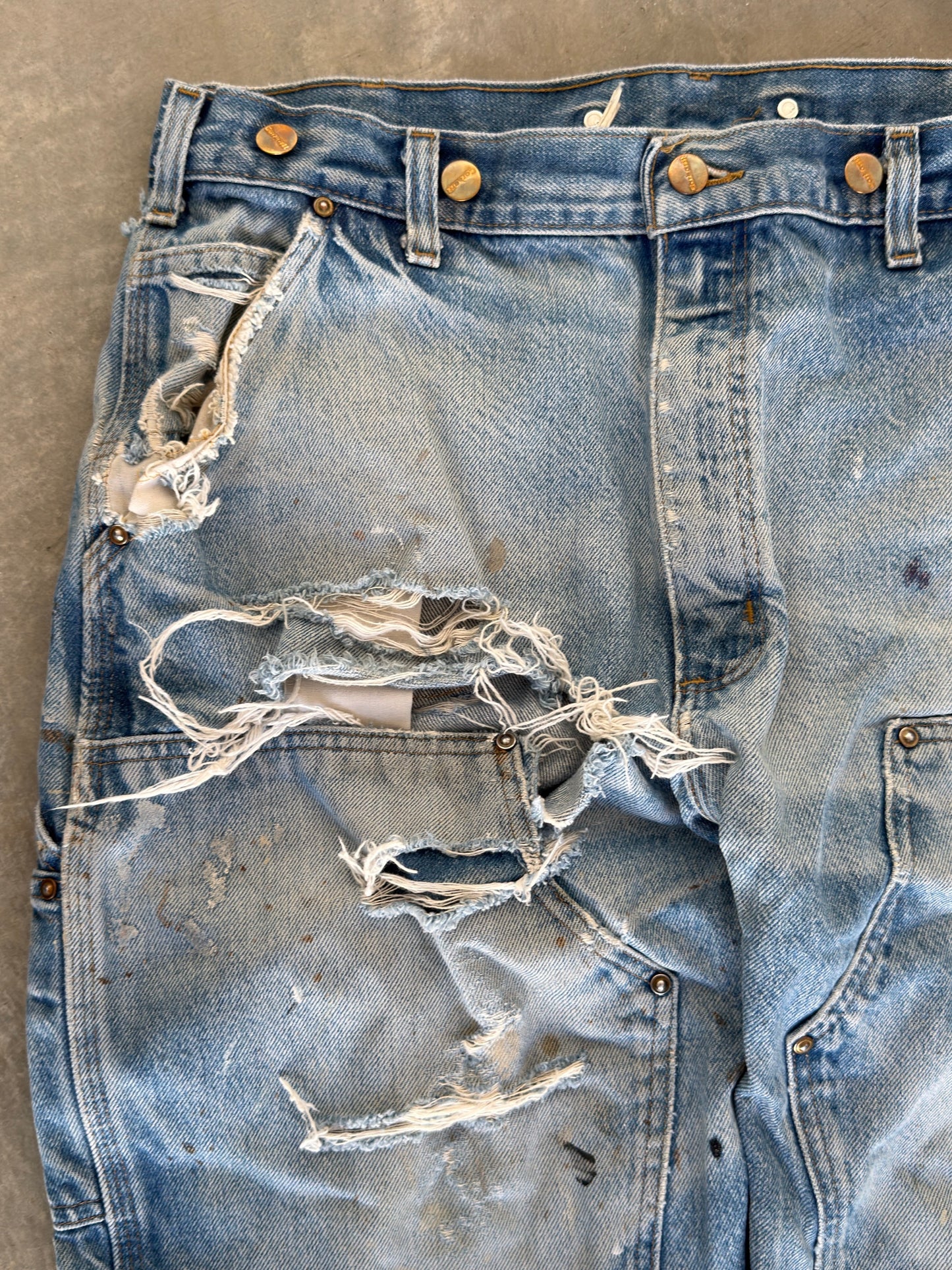 vintage carhartt dungaree denim