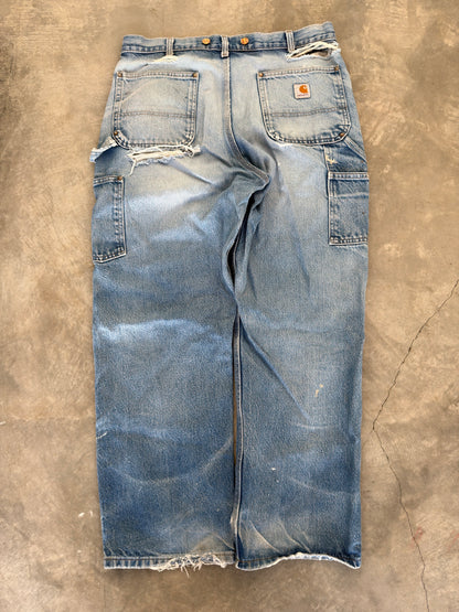 vintage carhartt dungaree denim