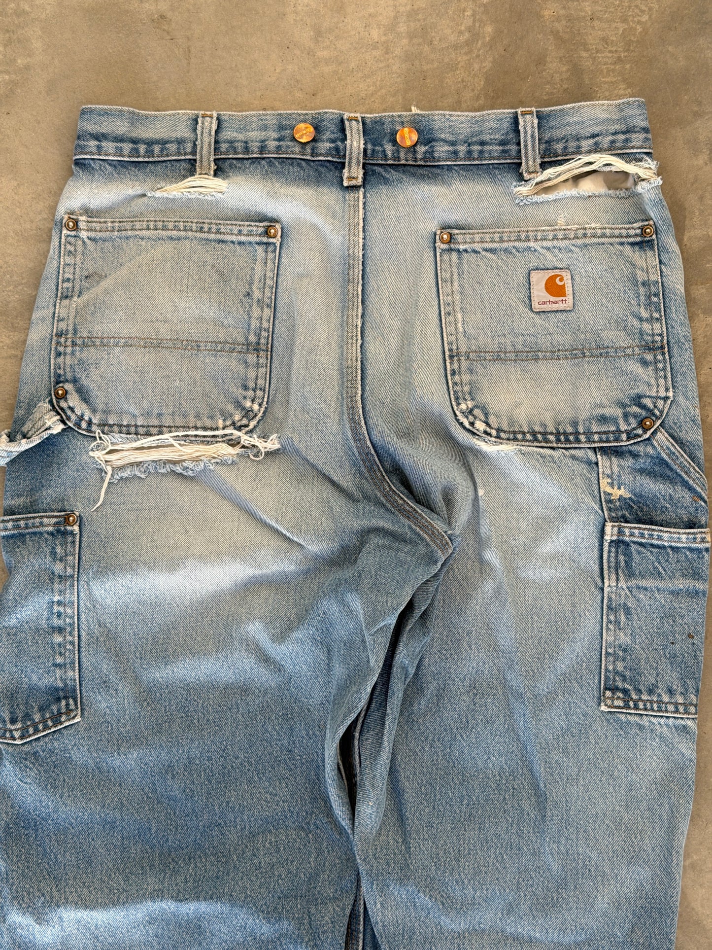 vintage carhartt dungaree denim
