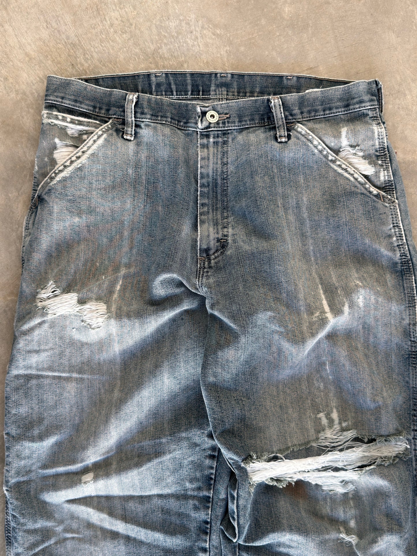 vintage hickory stripe wranglers