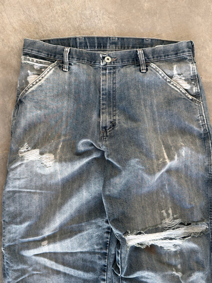 vintage hickory stripe wranglers