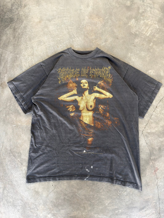 vintage cradle of filth "martyred for a mortal sin" tee