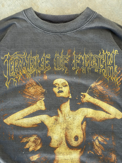 vintage cradle of filth "martyred for a mortal sin" tee