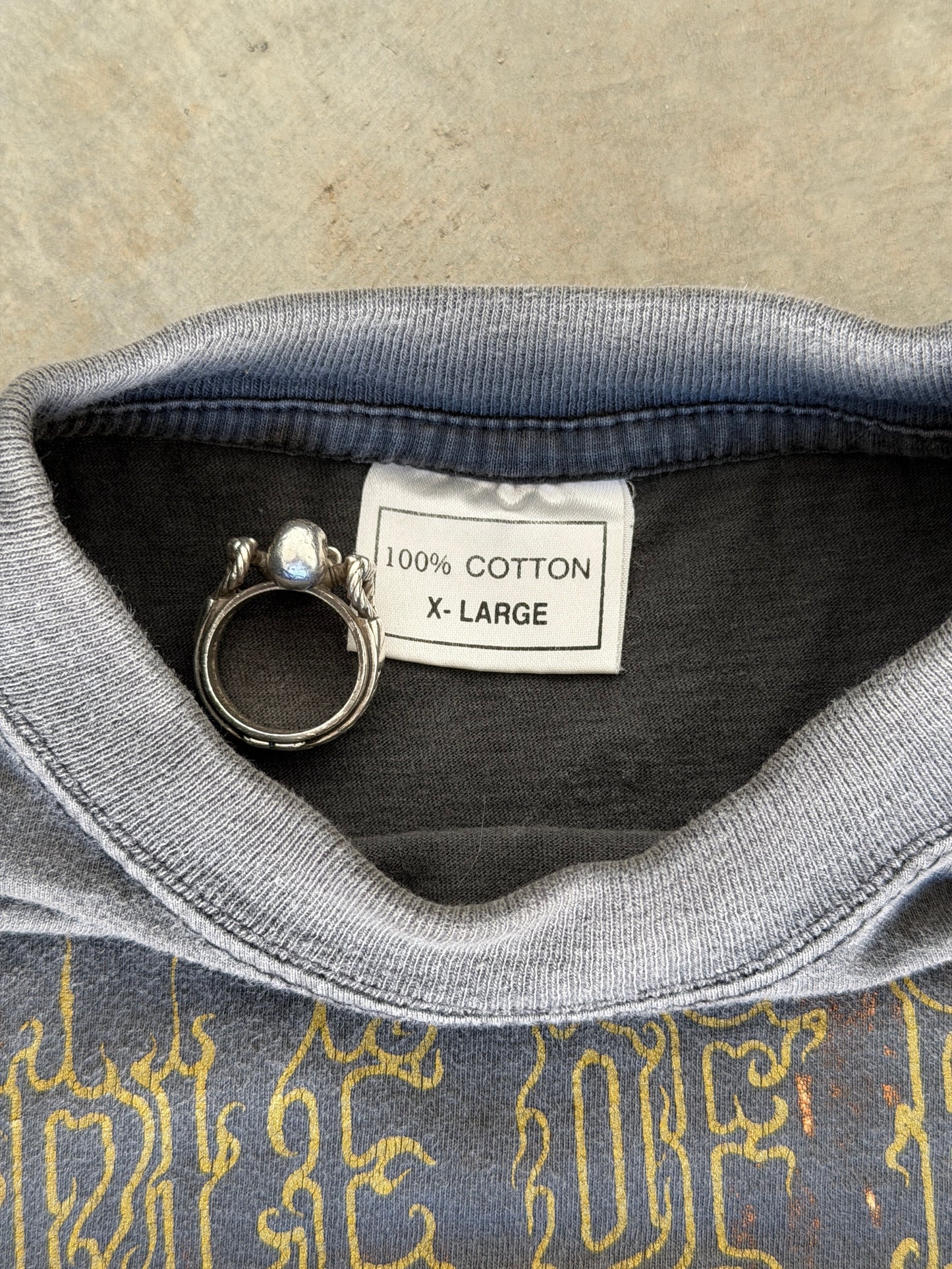 vintage cradle of filth "martyred for a mortal sin" tee