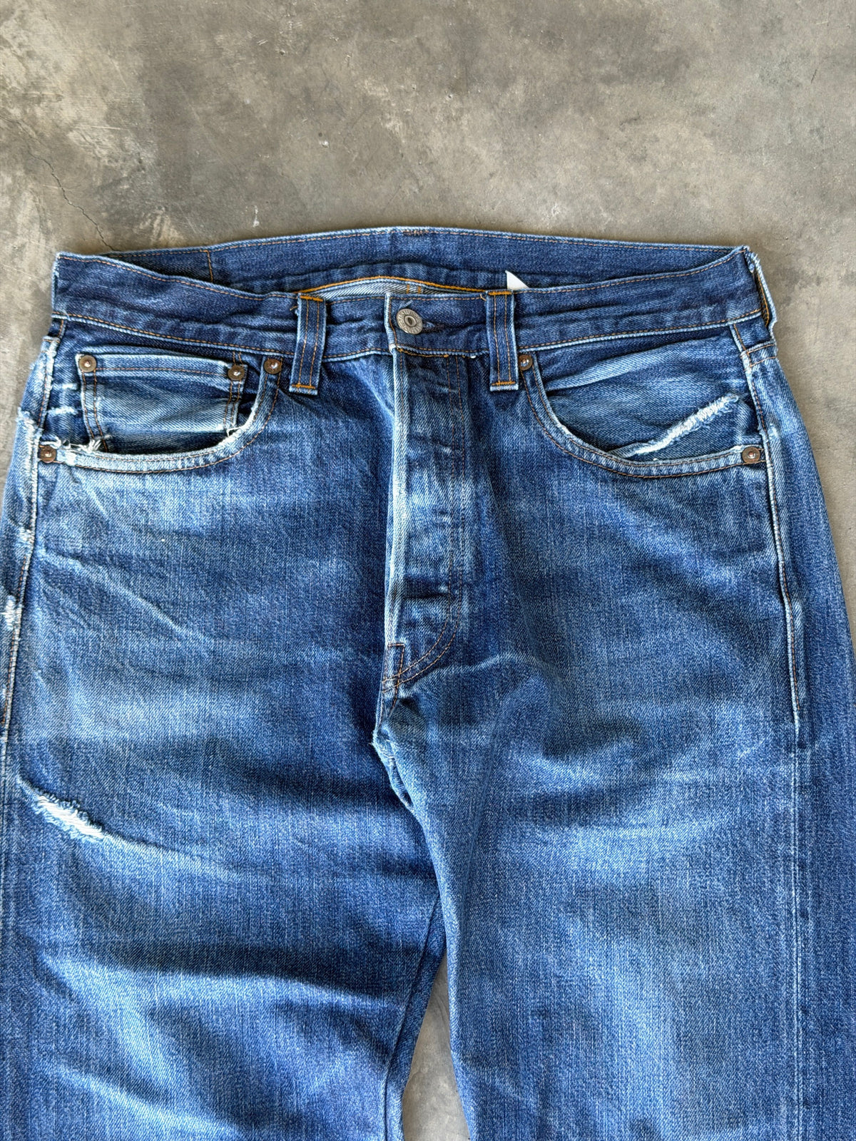 Levis LVC selvedge 501xx denim