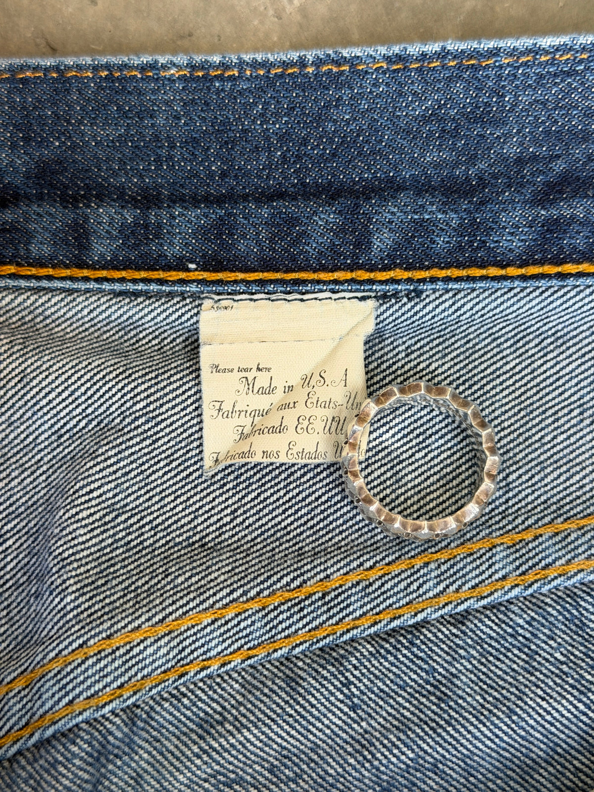 Levis LVC selvedge 501xx denim