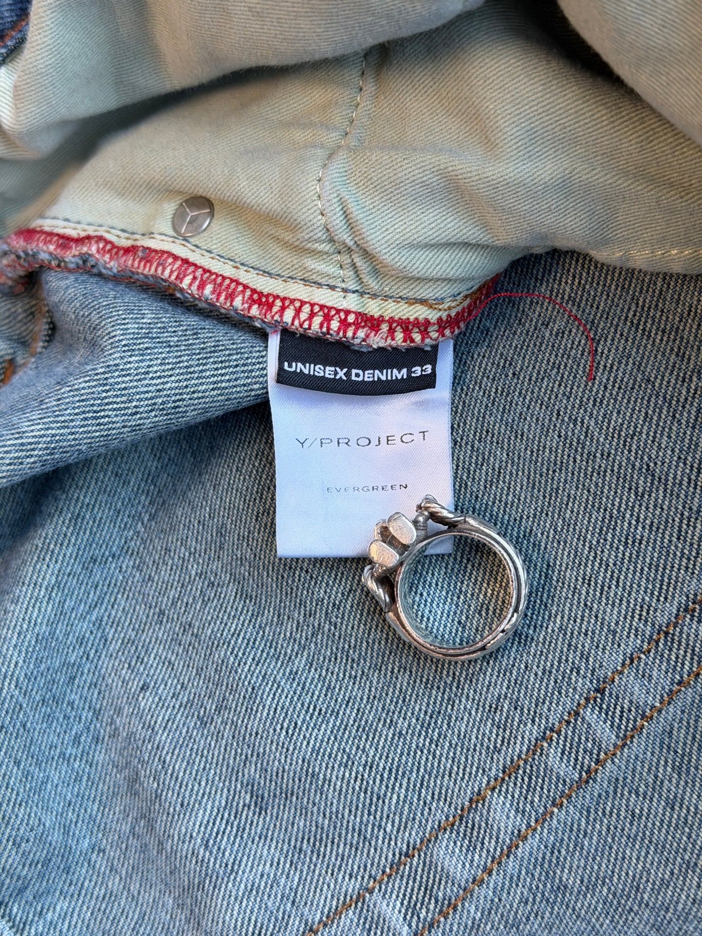 Y project cowboy cuff denim jeans