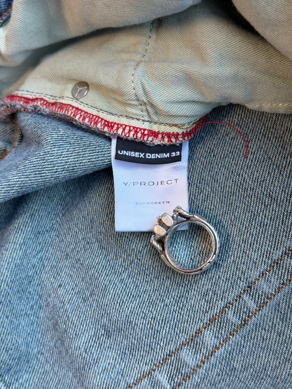 Y project cowboy cuff denim jeans