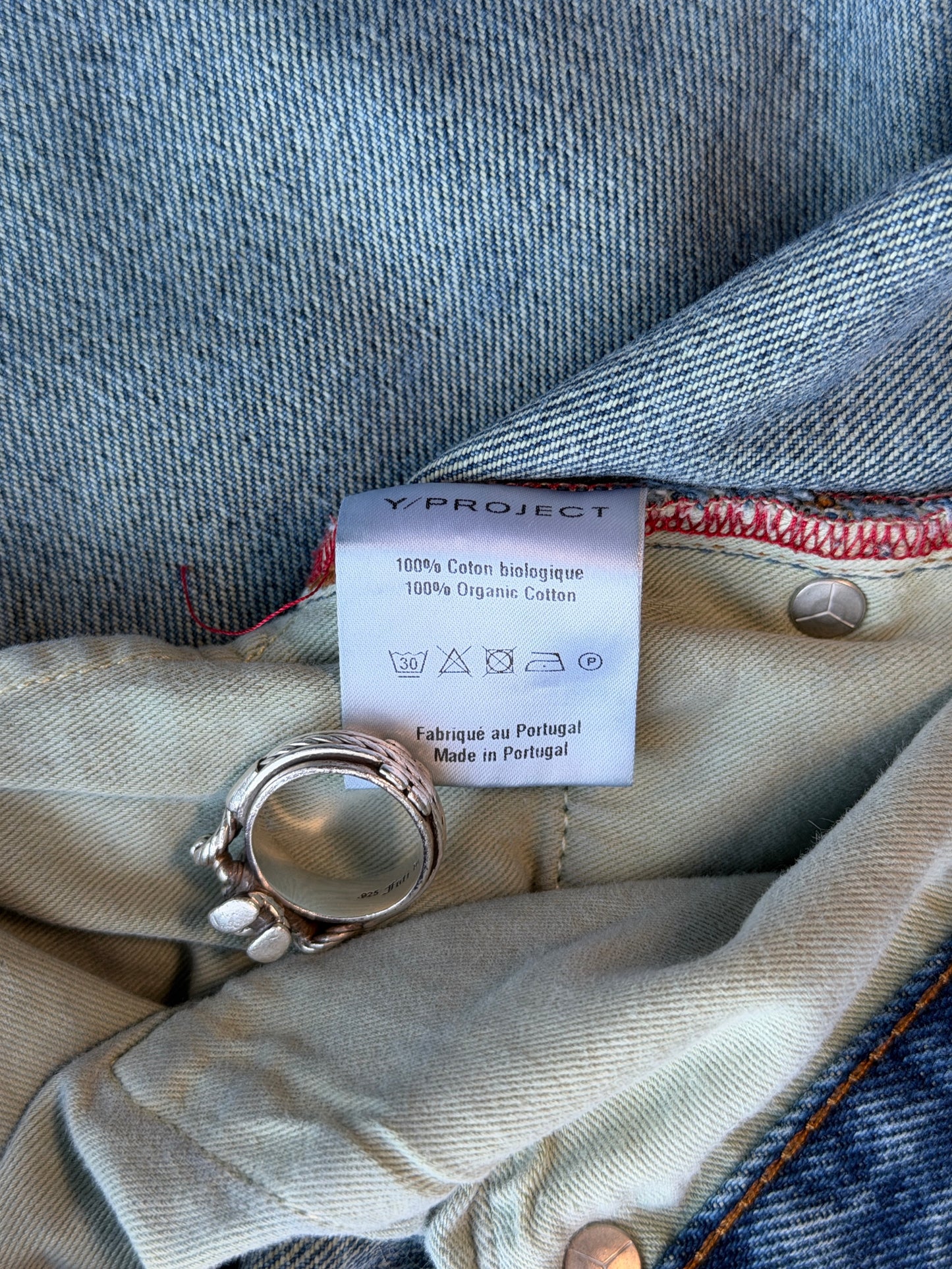 Y project cowboy cuff denim jeans