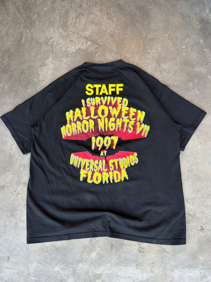 1997 universal horror nights staff tee
