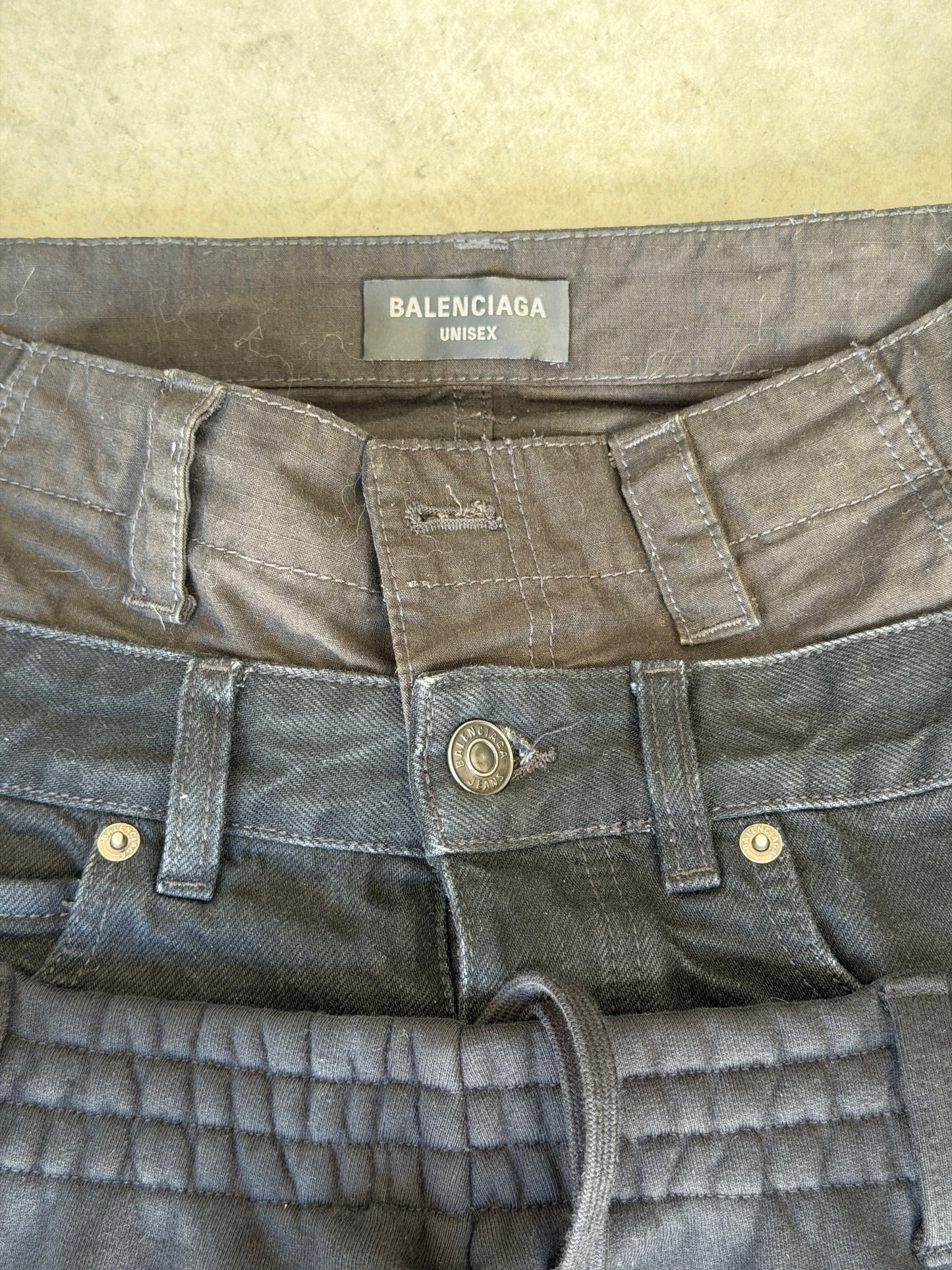Balenciaga triple waisted pant