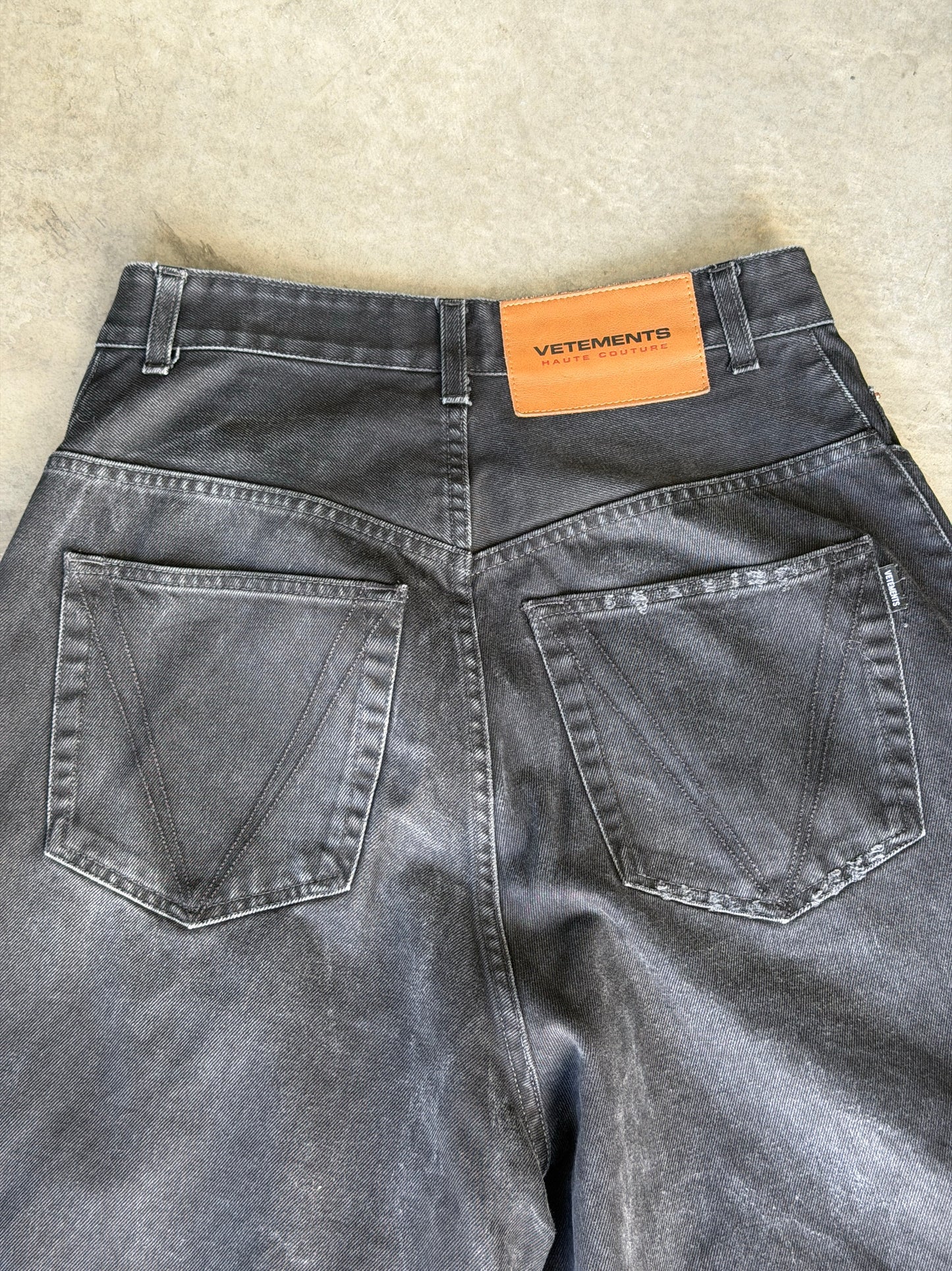 Vetements black denim
