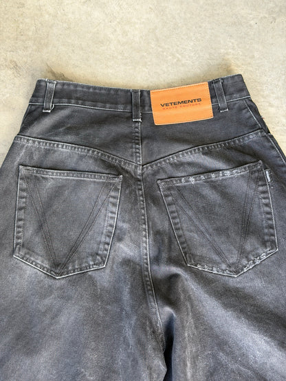 Vetements black denim
