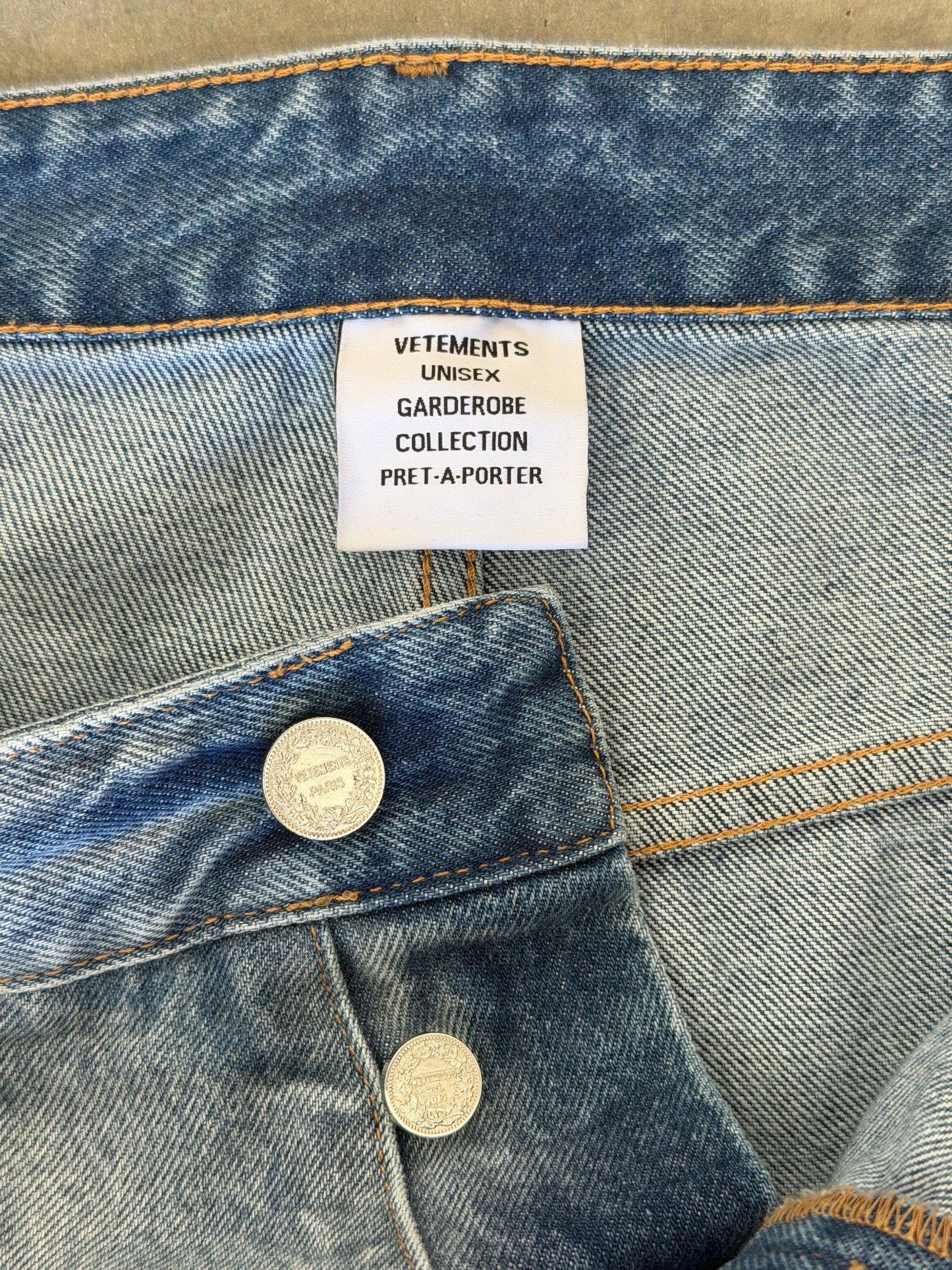 Vetements blue denim