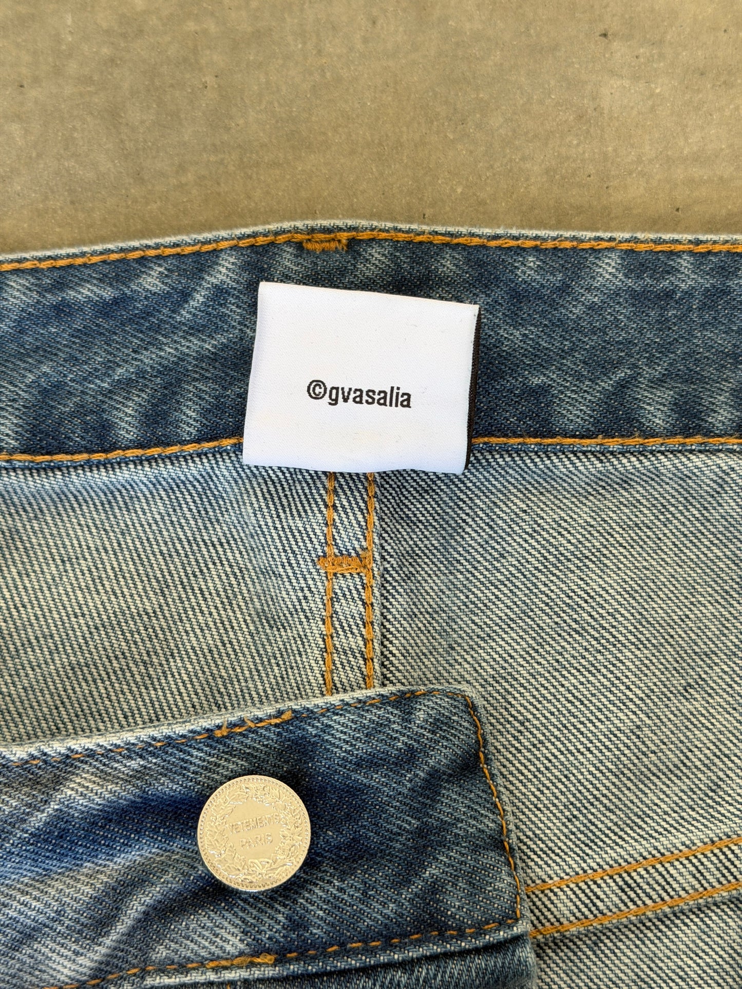 Vetements blue denim
