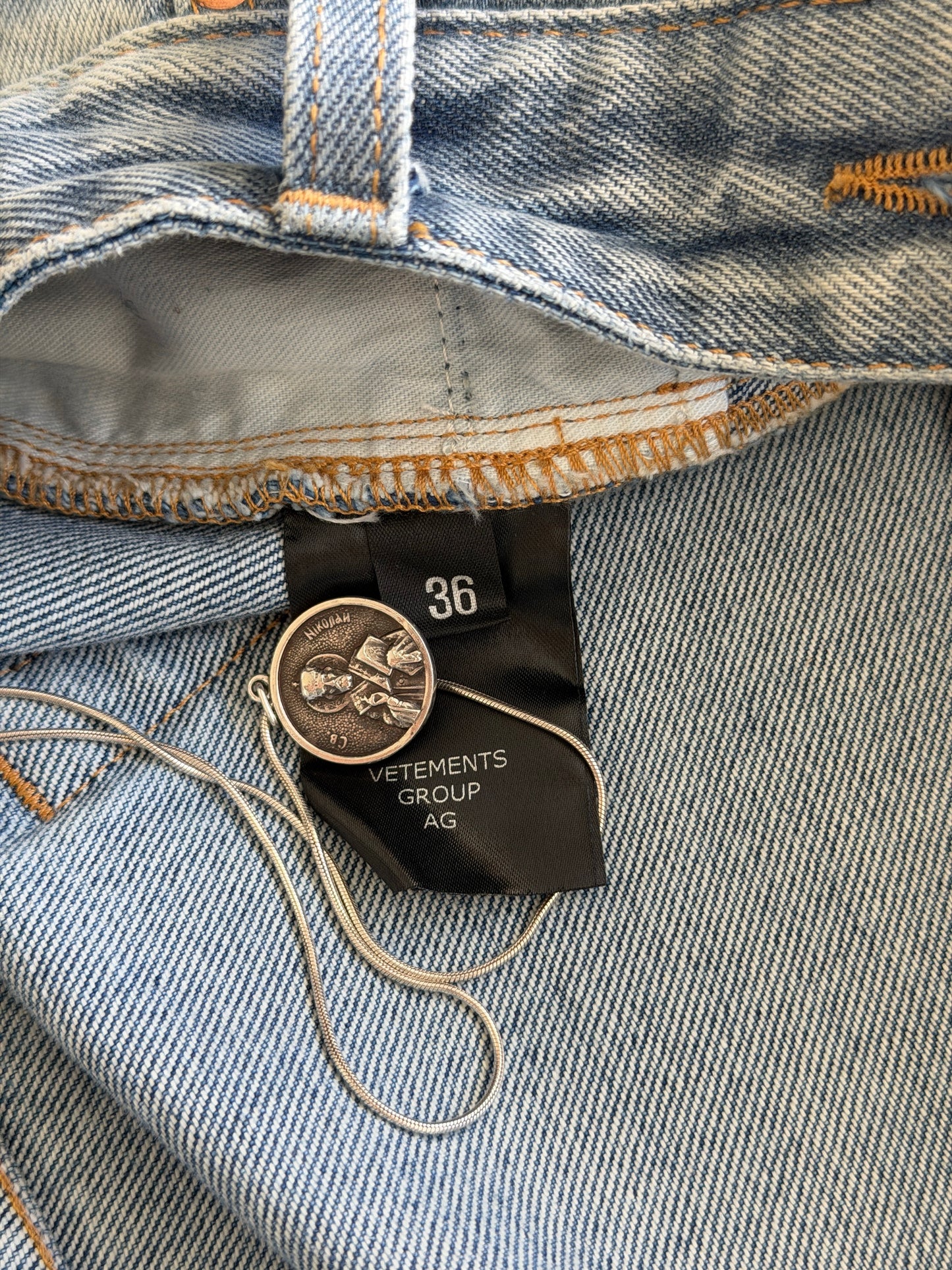 Vetements blue denim