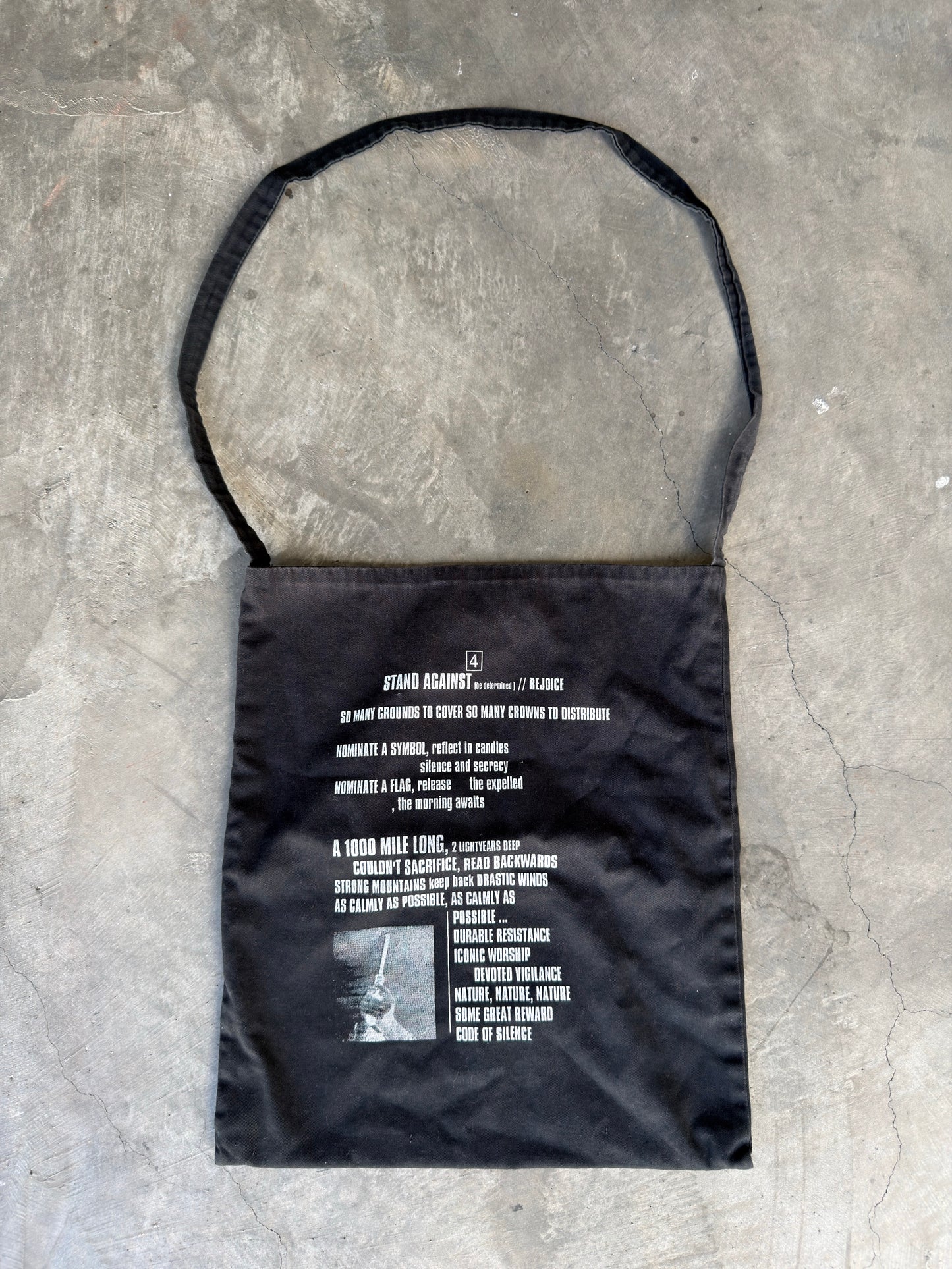 raf simons ss02 stray souls bag