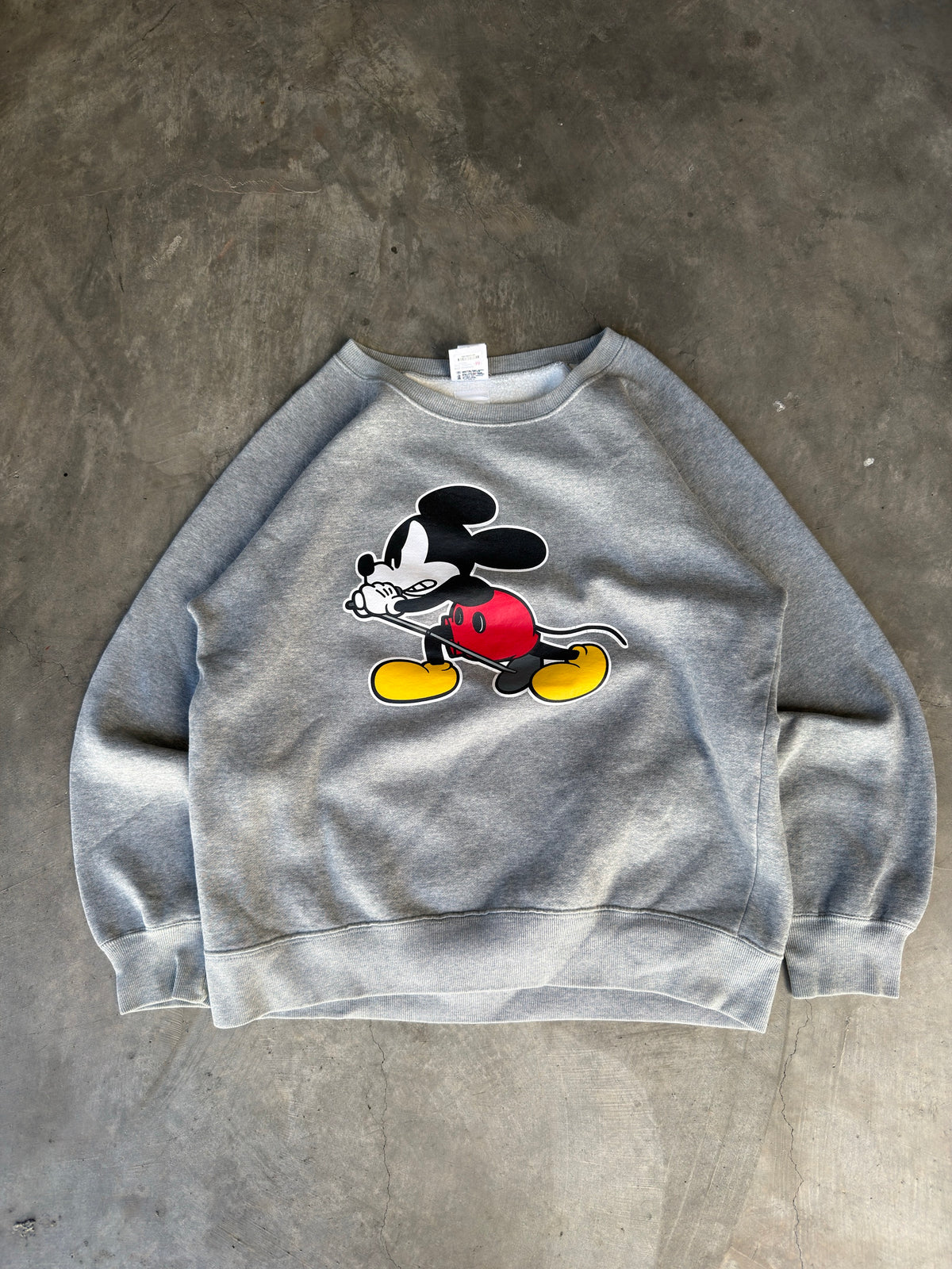 og punk mickey mouse crewneck