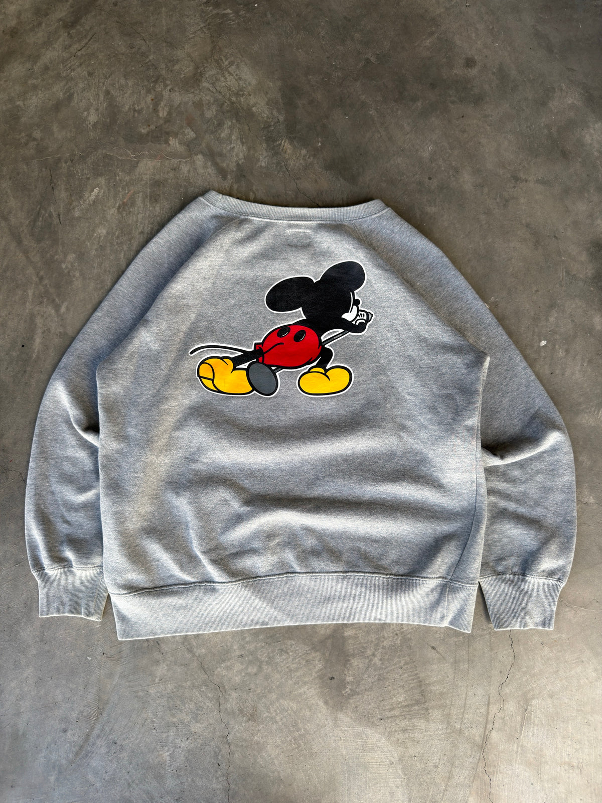 og punk mickey mouse crewneck