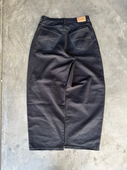 Balenciaga Black Baggy Destroyed Denim