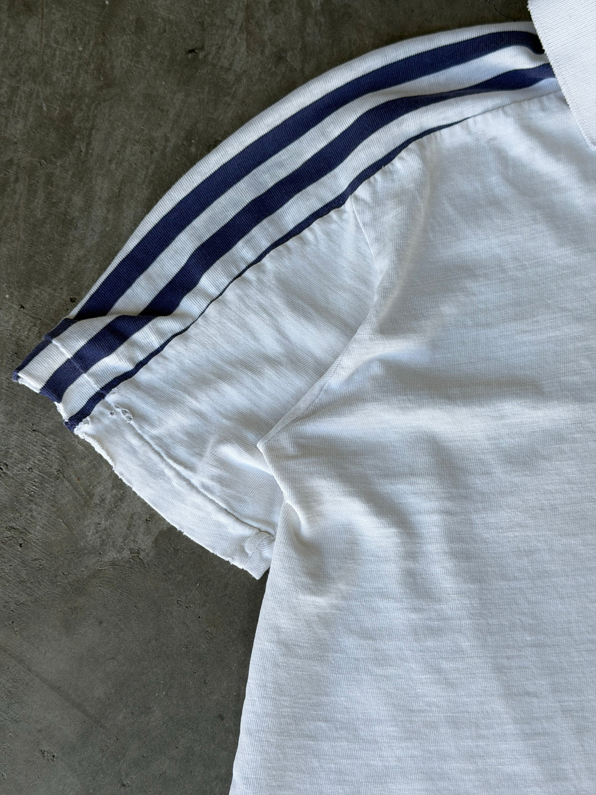 60s white naval polo