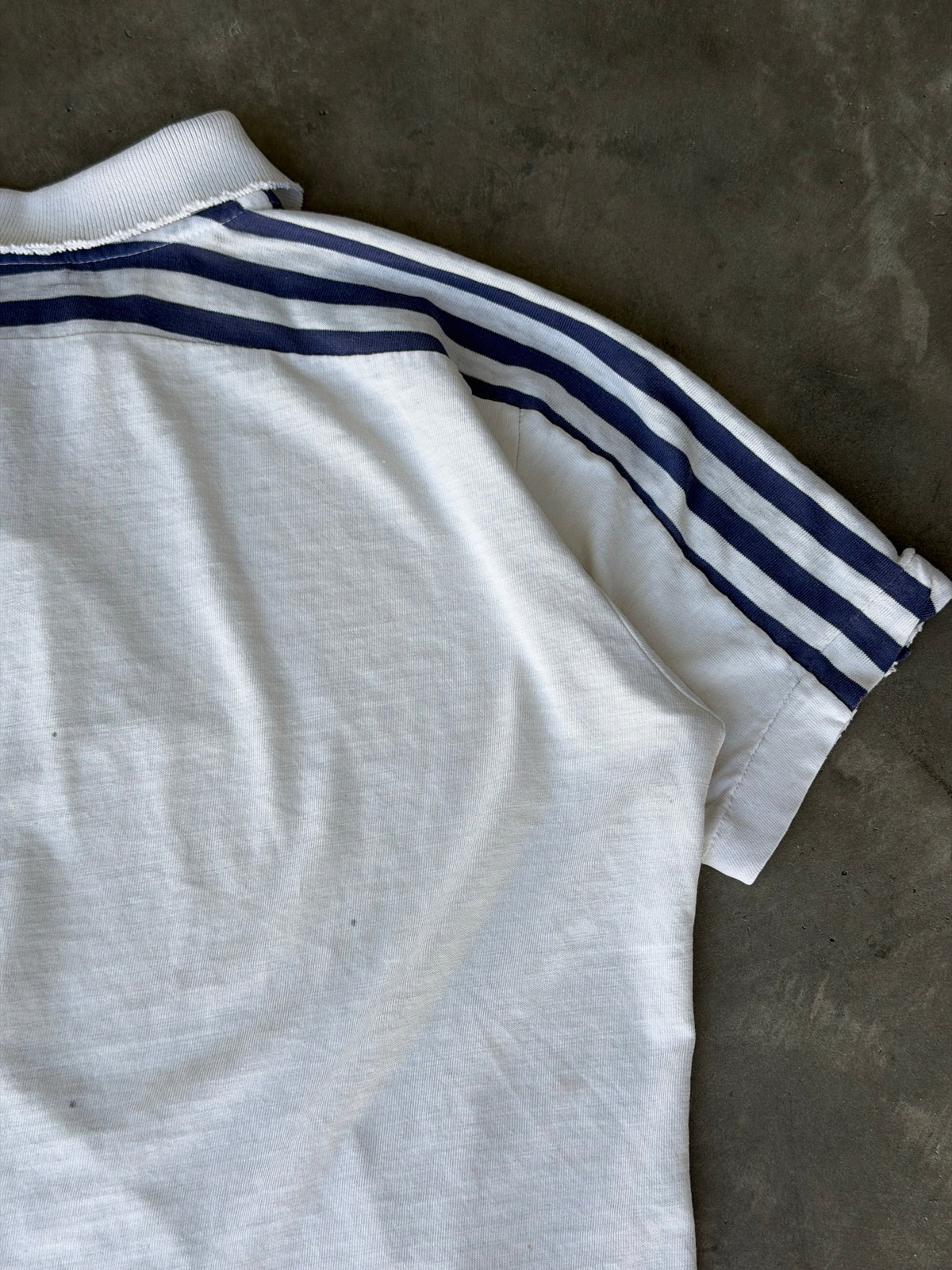 60s white naval polo